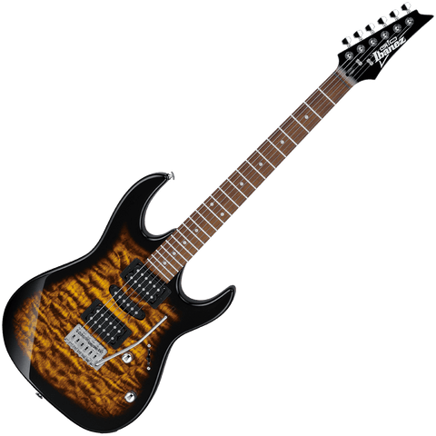 Ibanez GRX70QASB Gio RG Electric Guitar — Sunburst