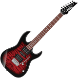 Ibanez GRX70QATRB Gio RG Electric Guitar — Transparent Red Burst