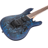 Ibanez S770CZM S-Series Standard Electric Guitar — Cosmic Blue Frozen Matte