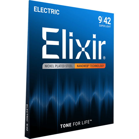 Elixir NANOWEB Nickel Electric — 12002 Super Light .009-.042