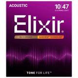 Elixir NANOWEB 80/20 Bronze Acoustic — 12-String 11152 Light .010-.047