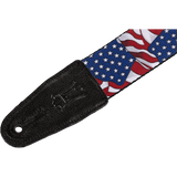 Levy's MP-09 2” Polyester American Flag Guitar Strap