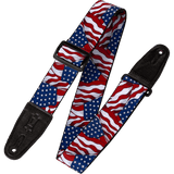 Levy's MP-09 2” Polyester American Flag Guitar Strap
