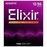 Elixir NANOWEB Phosphor Bronze Acoustic — 16102 Medium .013-.056