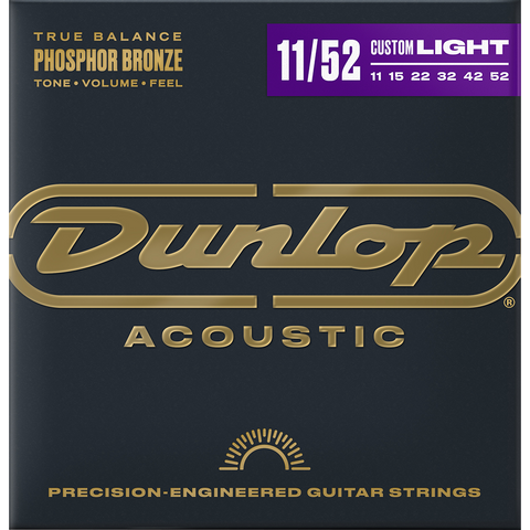 Dunlop Acoustic Phosphor Bronze Guitar Strings 11-52, DAP1152