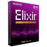 Elixir NANOWEB Phosphor Bronze Acoustic — 12-String 16152 Light .010-.047