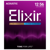 Elixir POLYWEB 80/20 Bronze Acoustic — 11075 Light/Medium .012-.056