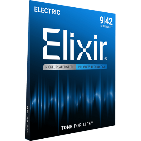 Elixir POLYWEB Nickel Electric — 12000 Super Light .009-.042