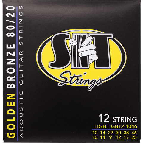 SIT Strings GB121046 12-String Light Golden Bronze 80/20 Acoustic .010-.046