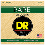 DR Strings RPM-12 Rare Phosphor Bronze Light Acoustic 12-54