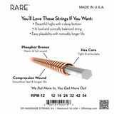 DR Strings RPM-12 Rare Phosphor Bronze Light Acoustic 12-54