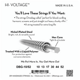 DR Strings DBG-10/52 Dimebag Darrell Hi-Voltage Med-Heavy 10-52