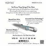 DR Strings VTE-10 Veritas Quantum Nickel Electric Medium 10-46