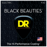 DR Strings BKE-9 Black Beauties Coated Electric Light 9-42