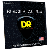 DR Strings BKE-9 Black Beauties Coated Electric Light 9-42
