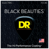 DR Strings BKE-10 Black Beauties Coated Electric Medium 10-46