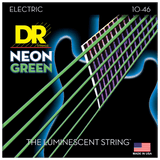 DR Strings NGE-10 HI-DEF NEON Green Coated Electric Medium 10-46