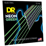 DR Strings NGE-10 HI-DEF NEON Green Coated Electric Medium 10-46
