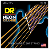 DR Strings NOE-10 HI-DEF NEON Orange Coated Electric Medium 10-46