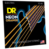 DR Strings NOE-10 HI-DEF NEON Orange Coated Electric Medium 10-46