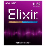 Elixir POLYWEB 80/20 Bronze Acoustic — 11025 Custom Light .011-.052