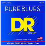 DR Strings PHR-9/46 PURE BLUES™ Pure Nickel Electric Light-Heavy 9-46
