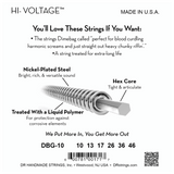 DR Strings DBG-10 Dimebag Darrell Hi-Voltage Medium 10-46