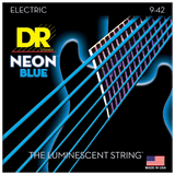 DR Strings NBE-9 HI-DEF NEON Blue Coated Electric Light 9-42