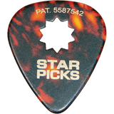 Star Pick Tortoise Shell Celluloid Guitar Picks — 12-pack