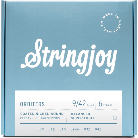 Stringjoy Orbiters Balanced Super Light (9-42) Coated Nickel Electric Strings