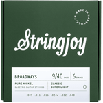 Stringjoy Broadways Classic Super Light (9-40) Pure Nickel Electric Strings
