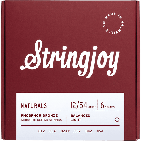 Stringjoy Naturals Light (12-54) Phosphor Bronze Acoustic Strings