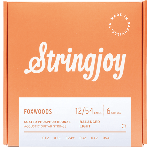 Stringjoy Foxwoods Light (12-54) Coated Phosphor Bronze Acoustic Strings