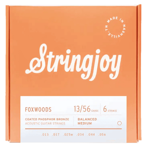 Stringjoy Foxwoods Medium (13-56) Coated Phosphor Bronze Acoustic Strings