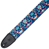 Levy's MP3SG-001 Stained Glass - Blue Mirage - 3" Guitar Strap