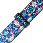 Levy's MP3SG-001 Stained Glass - Blue Mirage - 3" Guitar Strap