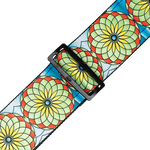 Levy's MP3SG-003 Stained Glass - Spring Bloom - 3" Guitar Strap