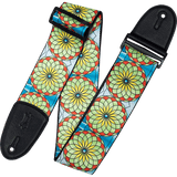 Levy's MP3SG-003 Stained Glass - Spring Bloom - 3" Guitar Strap