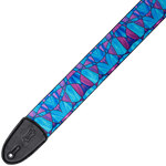 Levy's MP3SG-004 Stained Glass - Plumb Blue - 3" Guitar Strap