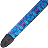 Levy's MP3SG-004 Stained Glass - Plumb Blue - 3" Guitar Strap