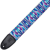 Levy's MP3SG-005 Stained Glass - Kaleidoscope Purple - 3" Guitar Strap