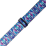 Levy's MP3SG-005 Stained Glass - Kaleidoscope Purple - 3" Guitar Strap