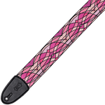 Levy's MP3SG-006 Stained Glass - Pink - 3" Guitar Strap