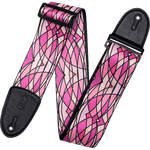 Levy's MP3SG-006 Stained Glass - Pink - 3" Guitar Strap