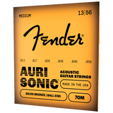 Fender 70M Medium 80/20 Bronze Acoustic Guitar Strings – 13-56
