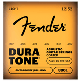 Fender 880L Dura-Tone Coated 80/20 Bronze, Light – 12-52
