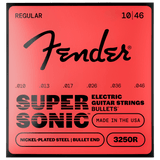 Fender 3250R Super Bullet Strings, Nickel Plated Steel, Bullet End, Regular – 10-46