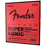 Fender 3250R Super Bullet Strings, Nickel Plated Steel, Bullet End, Regular – 10-46