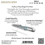 DR Strings DEQ-9 Dragon Skin+ Quantum Nickel Electric Guitar - Light - 9-42