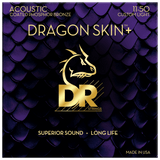 DR Strings DAP-11 Dragon Skin+ Phosphor Bronze Acoustic - Custom Light - 11-50